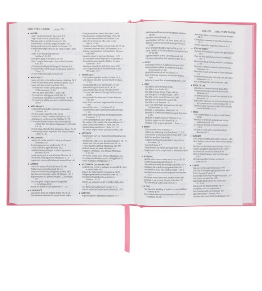 NLT Pink Hardcover Standard Bible