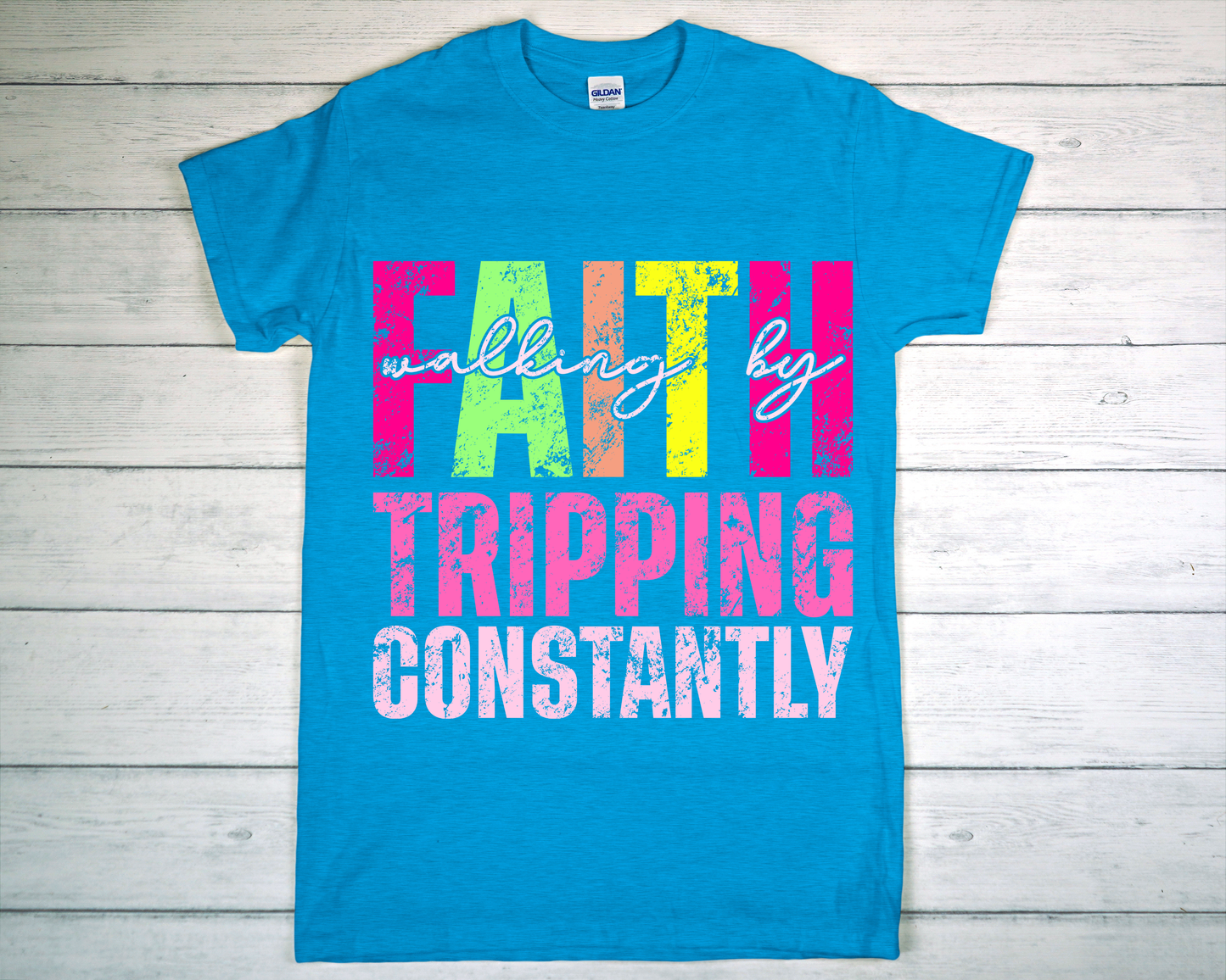 Faith tripping constantly Short Sleeve T shirt