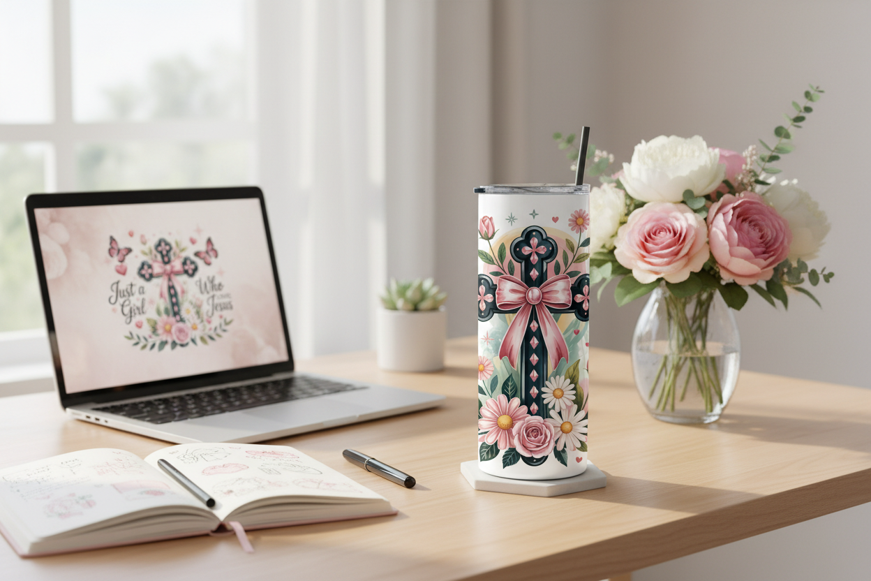 Just a girl who loves Jesus - 20 Oz Insulated Tumbler