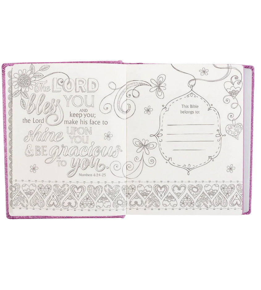 ESV Purple Glitter Hardcover My Creative Bible For Girls