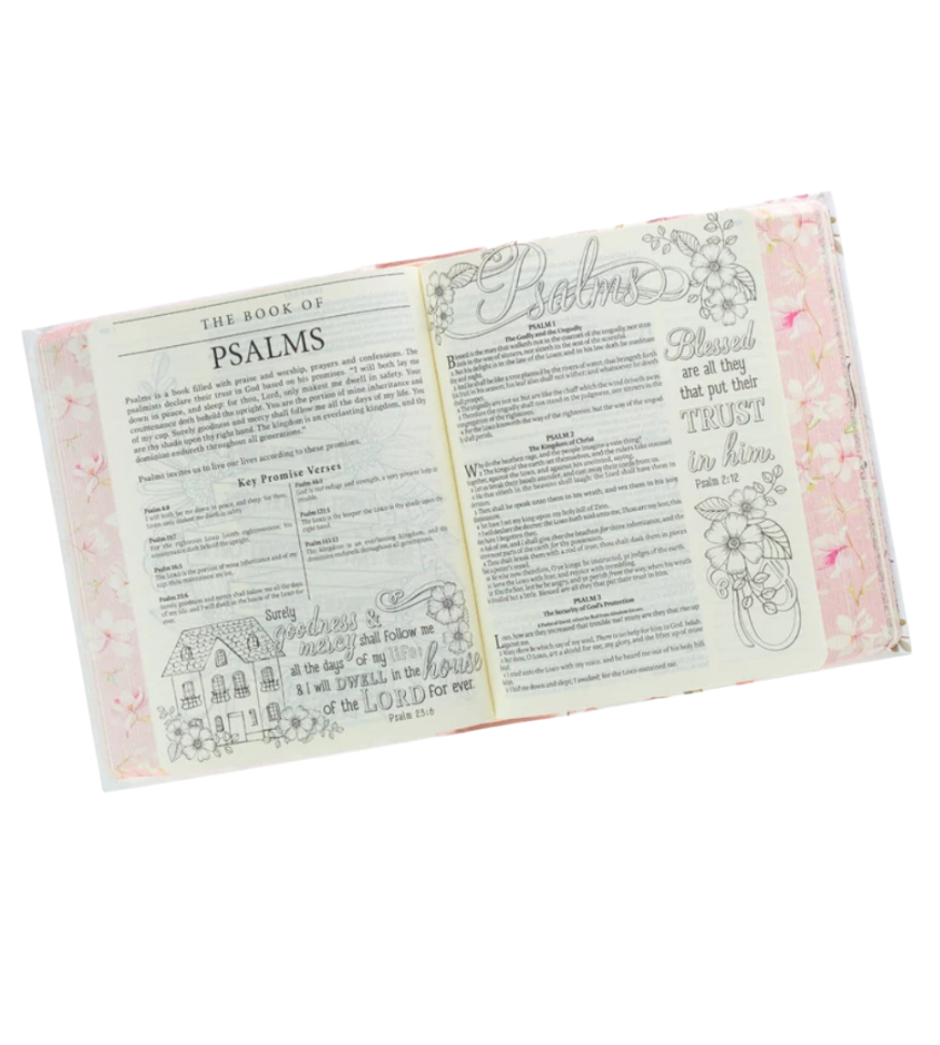 KJV Flower Garland Hardcover My Promise Bible