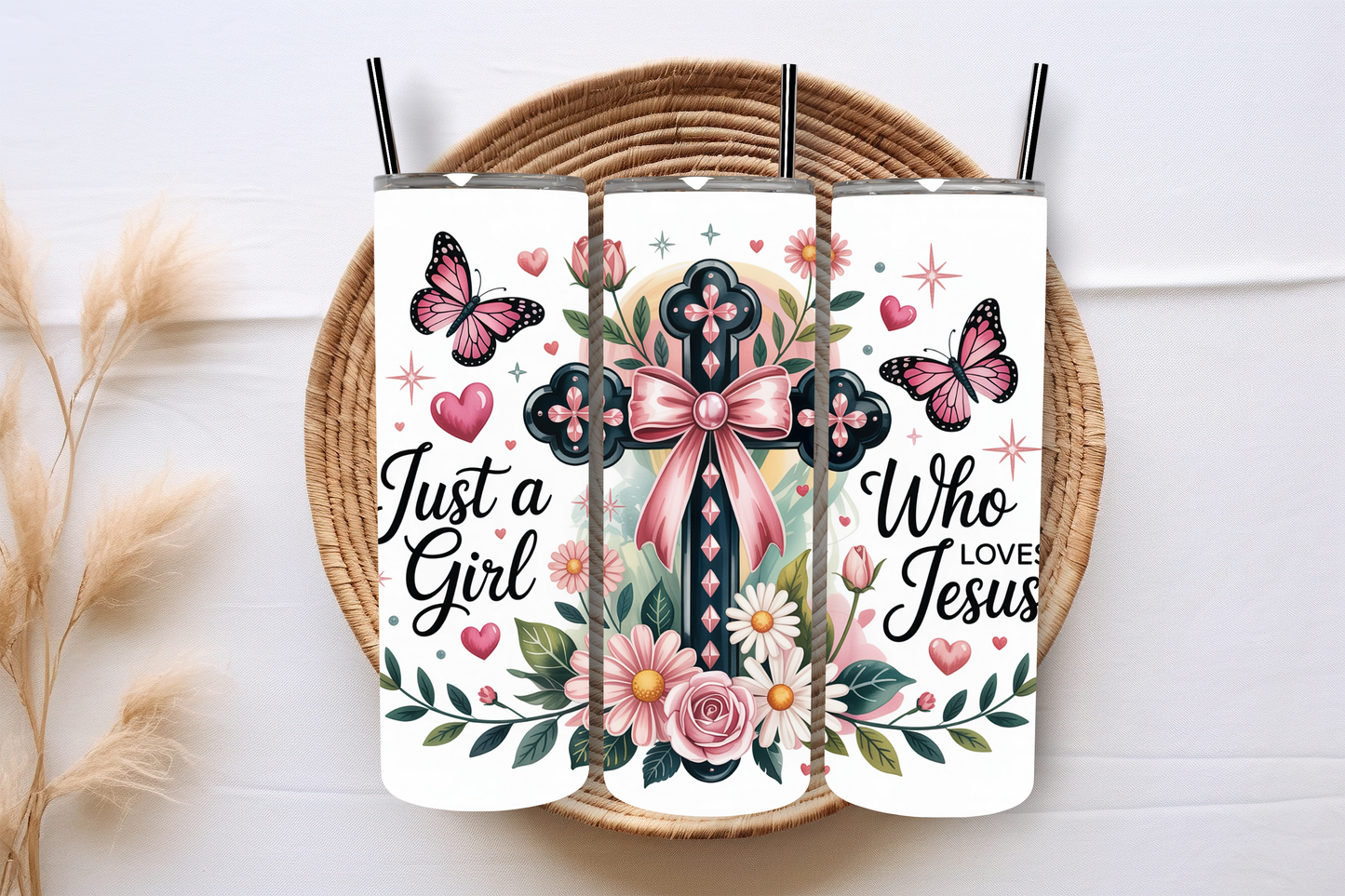 Just a girl who loves Jesus - 20 Oz Insulated Tumbler