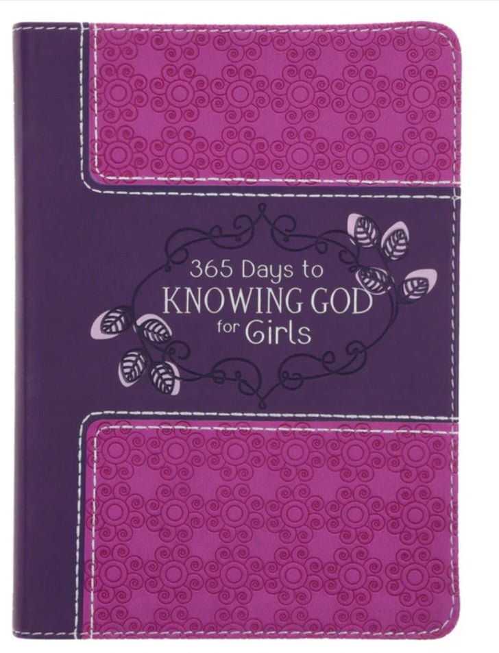 365 Days To Knowing God For Girls Faux Leather